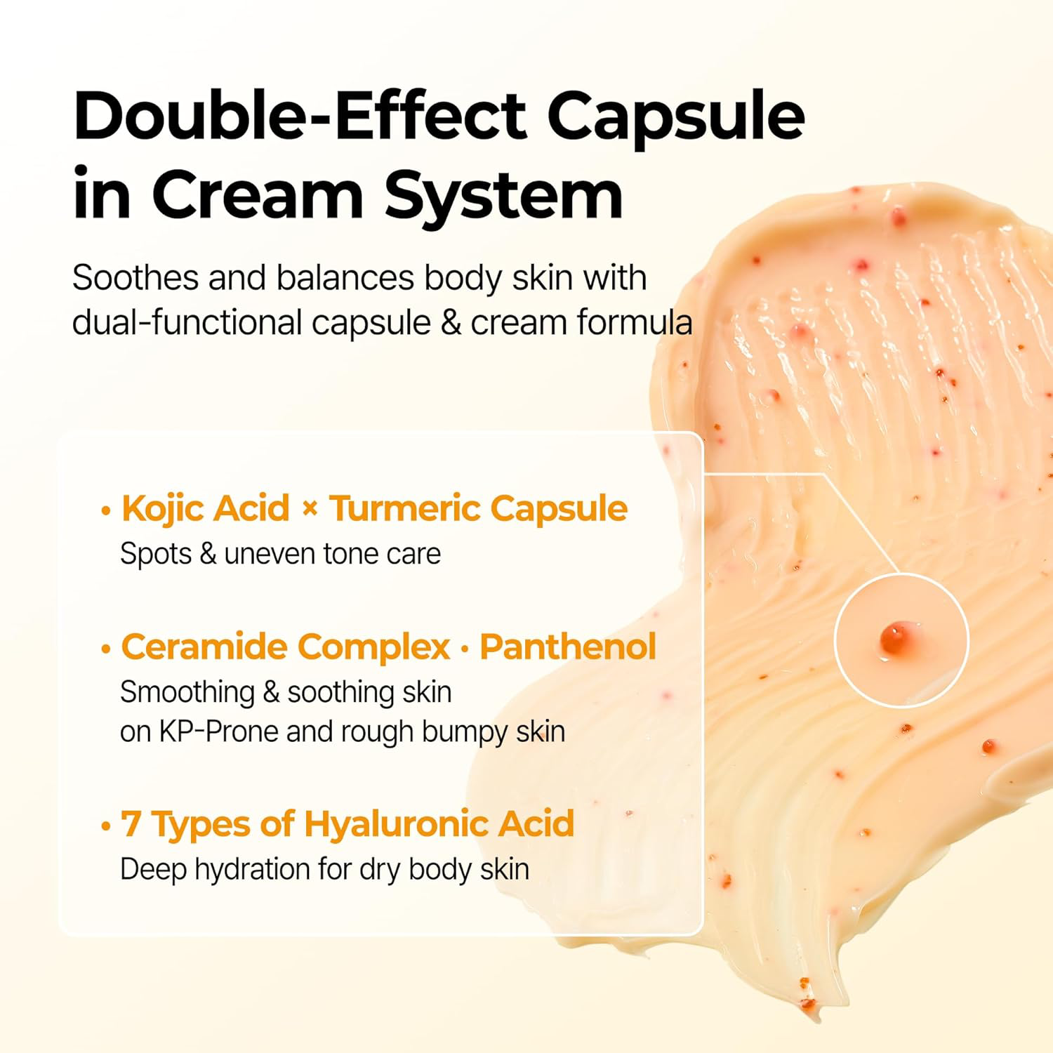 Dr.Melaxin - Kojic Acid Turmeric Capsule Body Cream 200g.