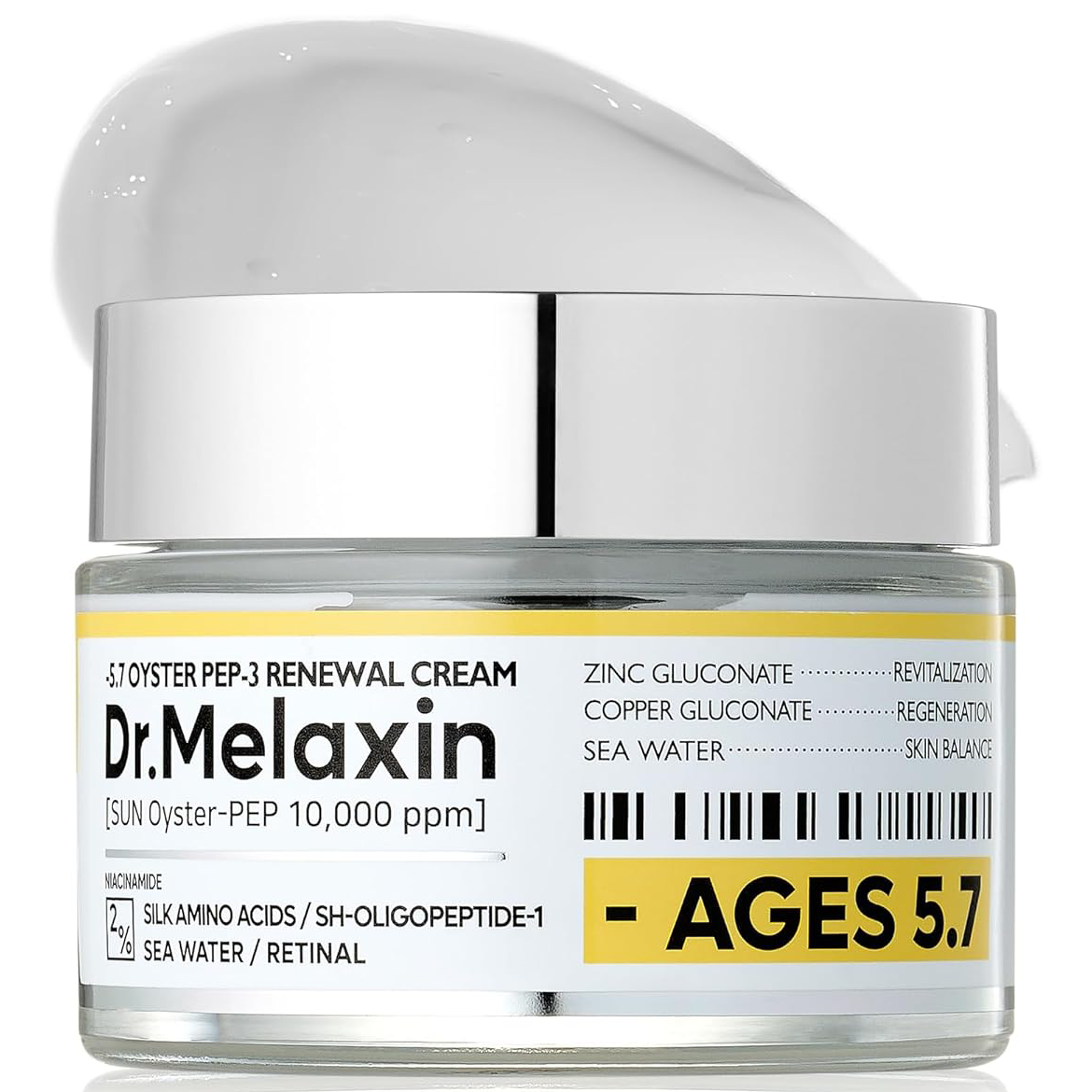 Dr.Melaxin - Oyster Pep-3 Renewal Cream with Silk Amino Acids, Retinal and Sea Water 50ml.
