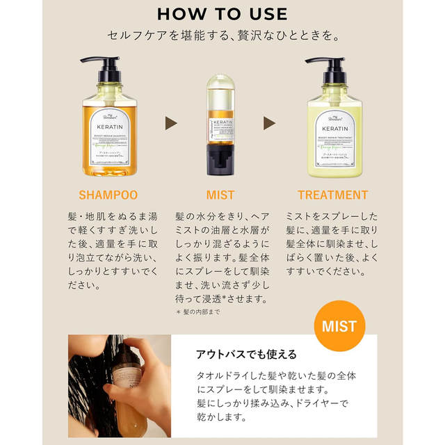 myBoostars - Keratin Booster-Repair Shampoo 400ml.