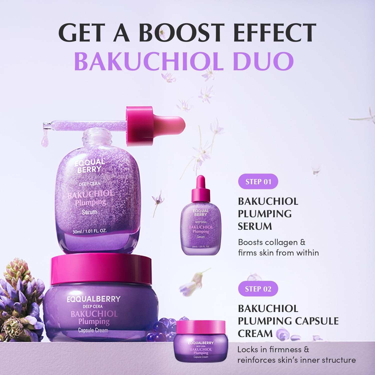 EQQUALBERRY - Bakuchiol Plumping Serum 30ml.