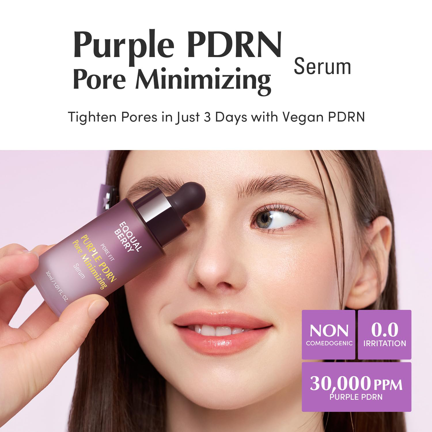 EQQUALBERRY - Purple PDRN Pore Minimizing Serum 30ml.