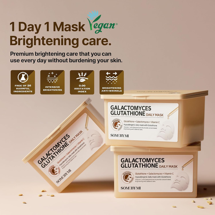 SOME BY MI - Galactomyces Glutathione Daily Mask (30 Sheets)