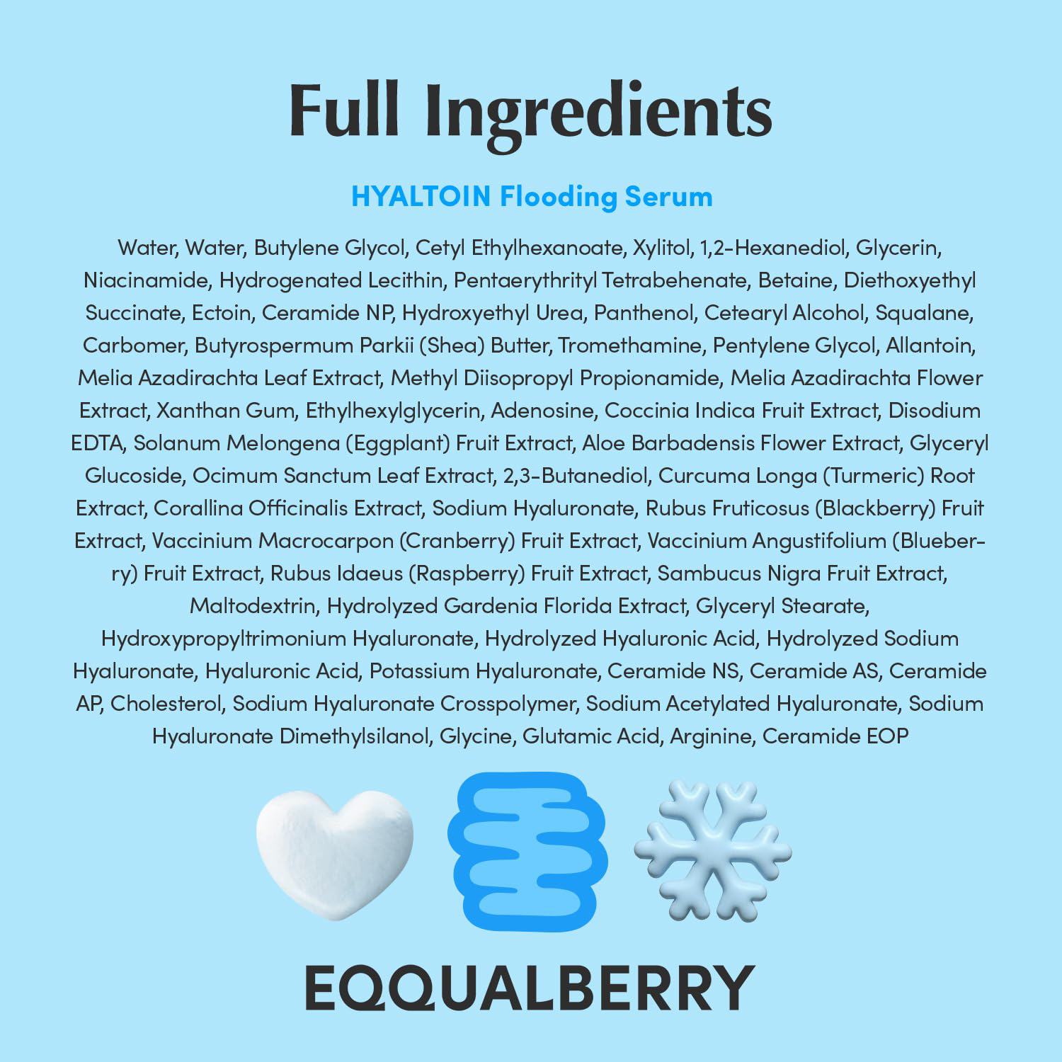 EQQUALBERRY - Hyaltoin Flooding Serum 30ml.
