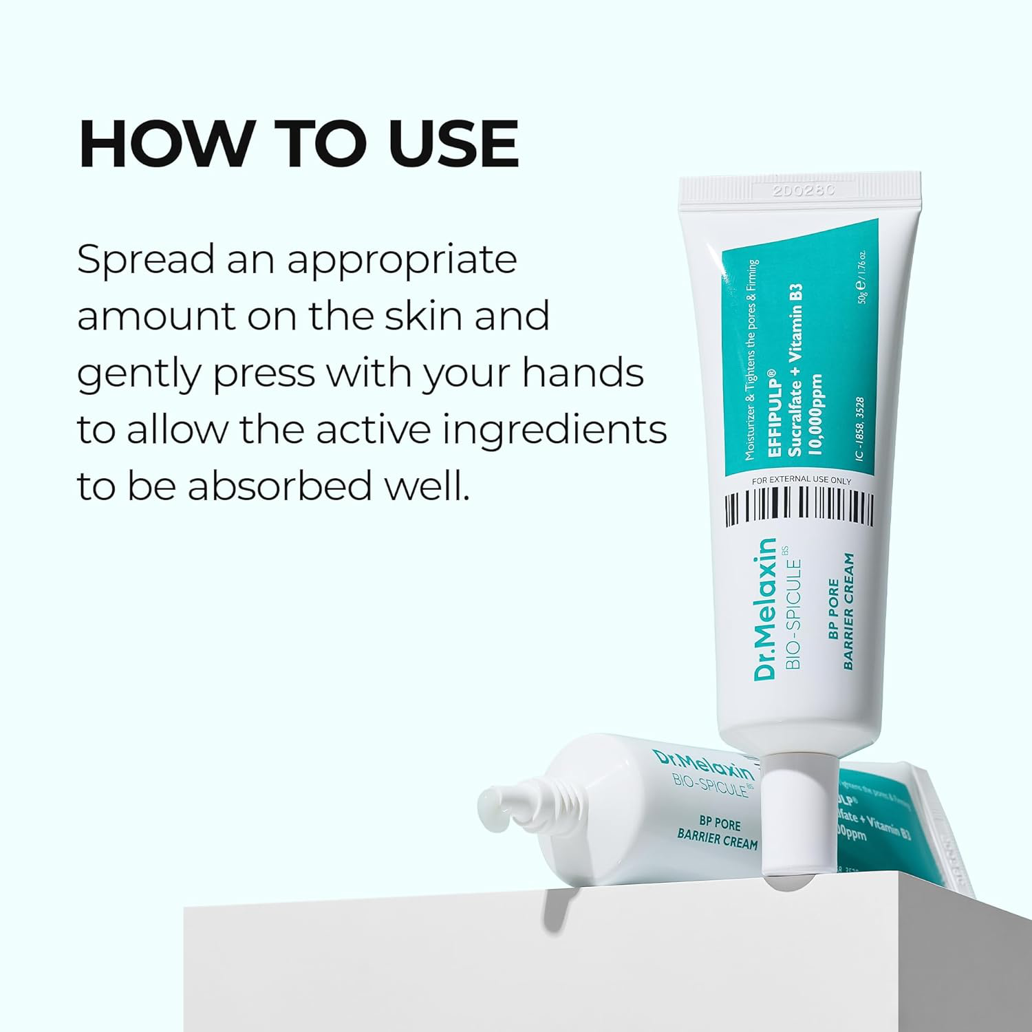 Dr.Melaxin - BP Pore Barrier Cream Bio-Spicule with Suucralfate + Vitamin B3 50g.