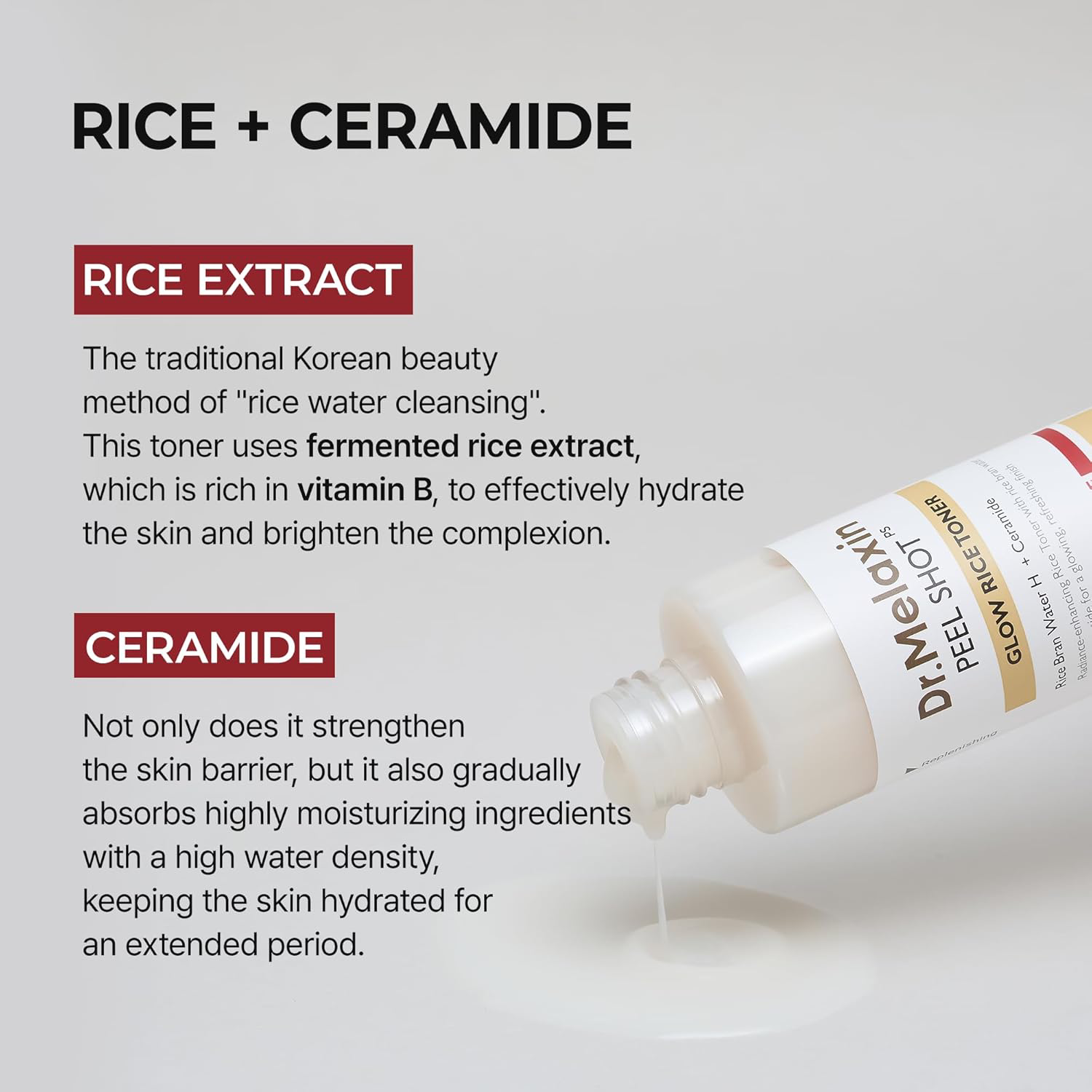 Dr.Melaxin - Peel Shot Glow Rice Toner 200ml.