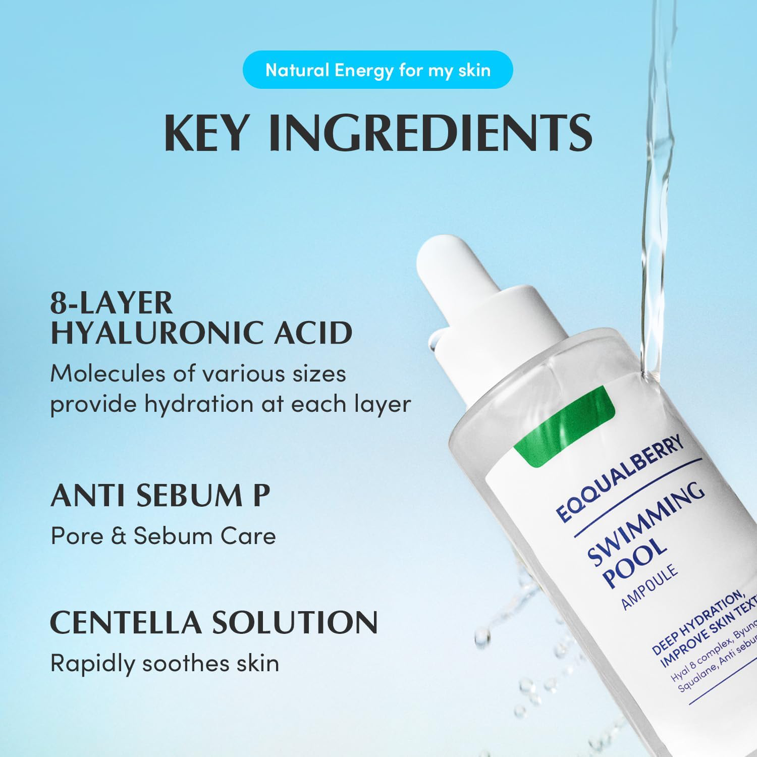 EQQUALBERRY - Swimming Pool Ampoule 50ml.