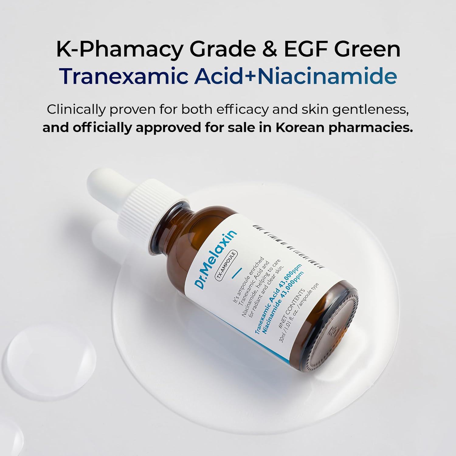 Dr.Melaxin - TX Ampoule Rx with Tranexamic Acid and Niacinamide 30ml.