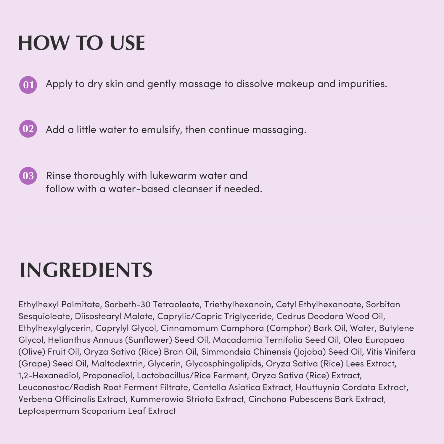 EQQUALBERRY - Purple Rice Pore Smoothing Cleansing Oil 200ml.