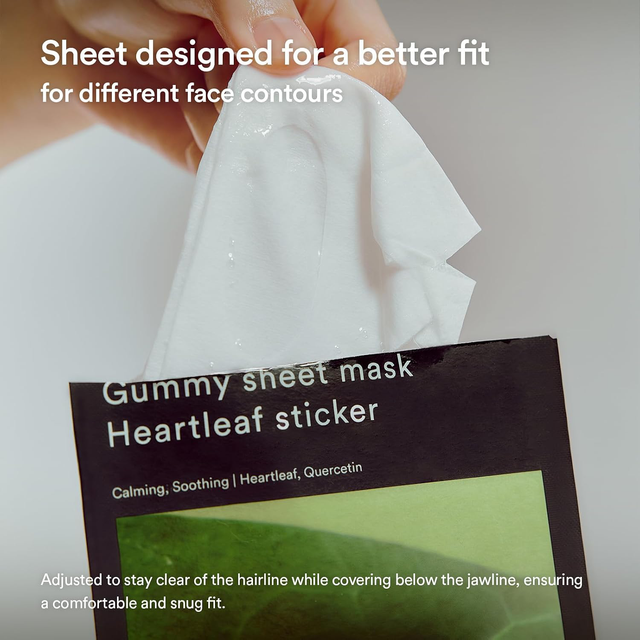 Abib - Gummy Sheet Mask Heartleaf Sticker 27ml. (Pack of 3)