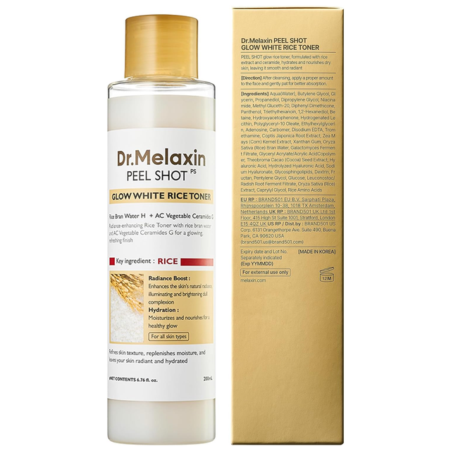 Dr.Melaxin - Peel Shot Glow Rice Toner 200ml.