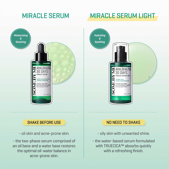 SOME BY MI - Bundle of 1x AHA-BHA-PHA 30 Days Miracle Toner 150ml. + 1x Serum 50ml.