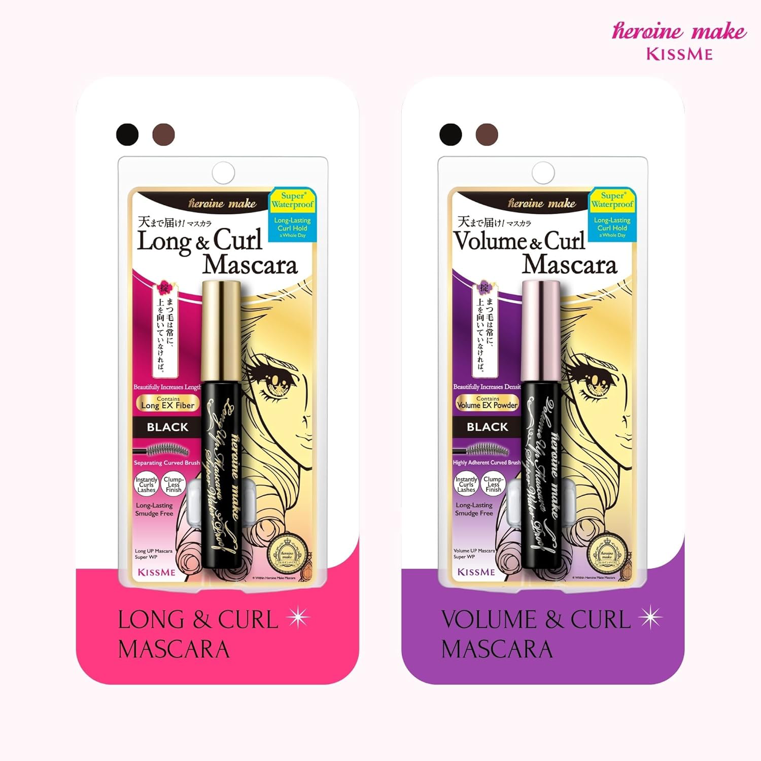 Kiss Me - Heroine Make Long Up Mascara Super Waterproof #01 Black 6g.