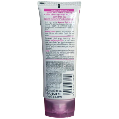 Garnier - Sakura White + Vitamin - Pinkish Glow Foam 100ml.