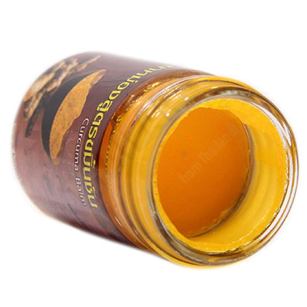 Kongkaherb - Curcuma Balm, Thai Herbal Massage Balm 100g.