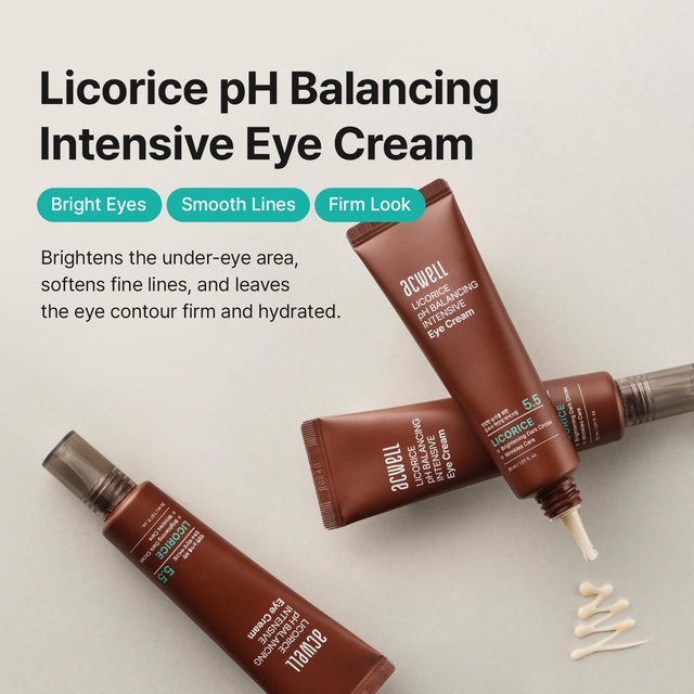 Acwell - Licorice pH Balancing Intensive Eye Cream 30ml.