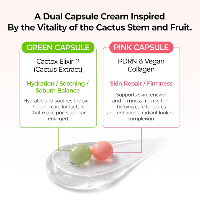 Dr.Melaxin - Cactox Pore Relief Dual Capsule Cactus Cream 65g.