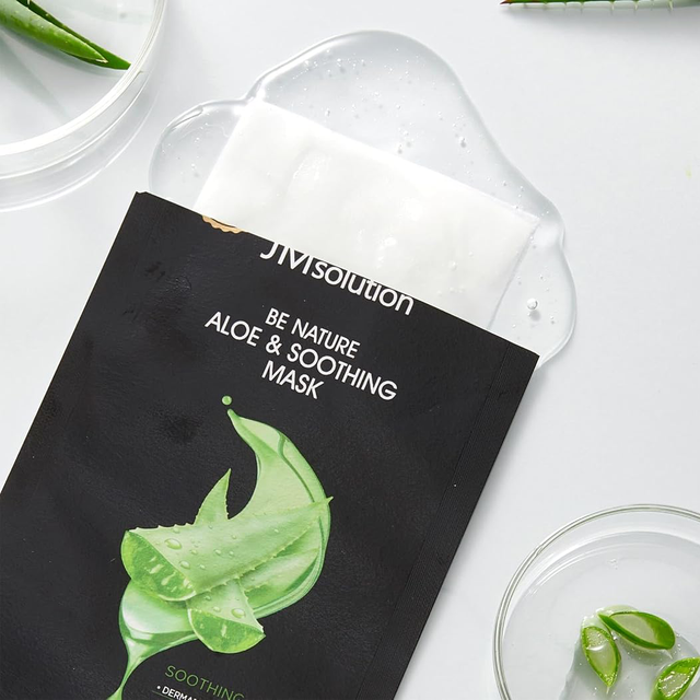 JM Solution - Be Nature Aloe & Soothing Mask 24ml. (Pack of 3)