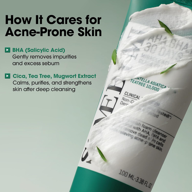 SOME BY MI - AHA-BHA-PHA 30 Days Miracle Acne Clear Foam 100ml.