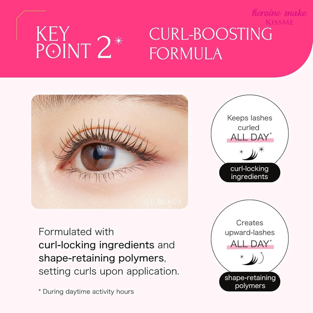 Kiss Me - Heroine Make Long Up Mascara Super Waterproof #01 Black 6g.