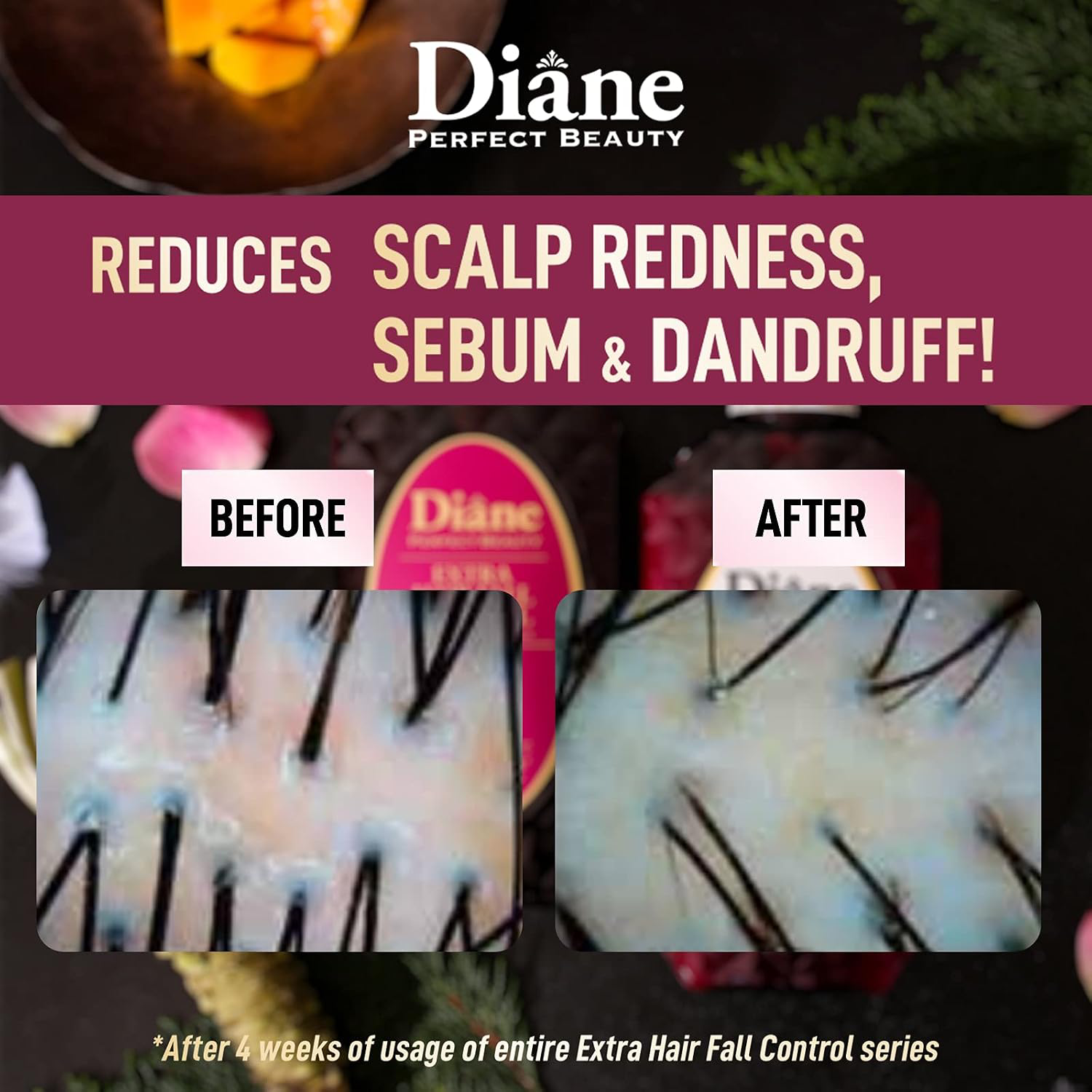 Moist Diane - Extra Hair Fall Control Shampoo with Organic Argan Oil & Protect Keratin 450ml.