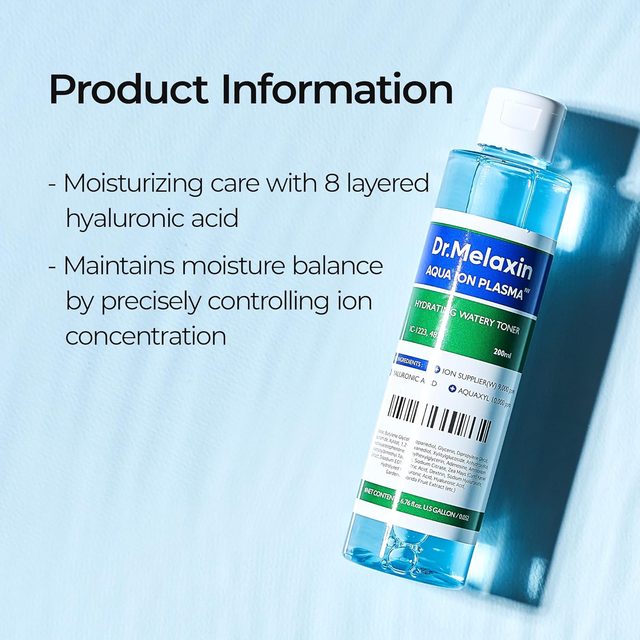 Dr.Melaxin - Aqua Ion Plasma Hydrating Watery Toner 200ml.