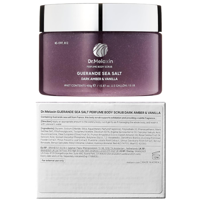 Dr.Melaxin - Guerande Sea Salt Perfume Body Scrub #Coral Rose 450g.