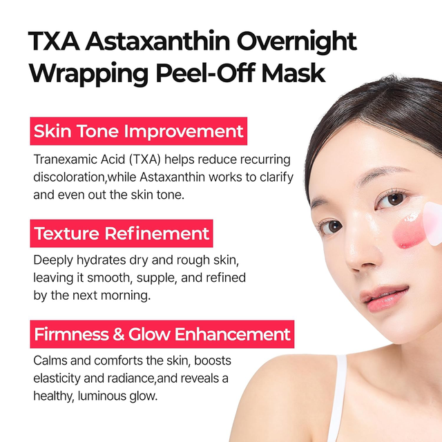 Dr.Melaxin - TX Astaxanthin Overnight Wrapping Mask with Tranexamic and Niacinamide 80ml.