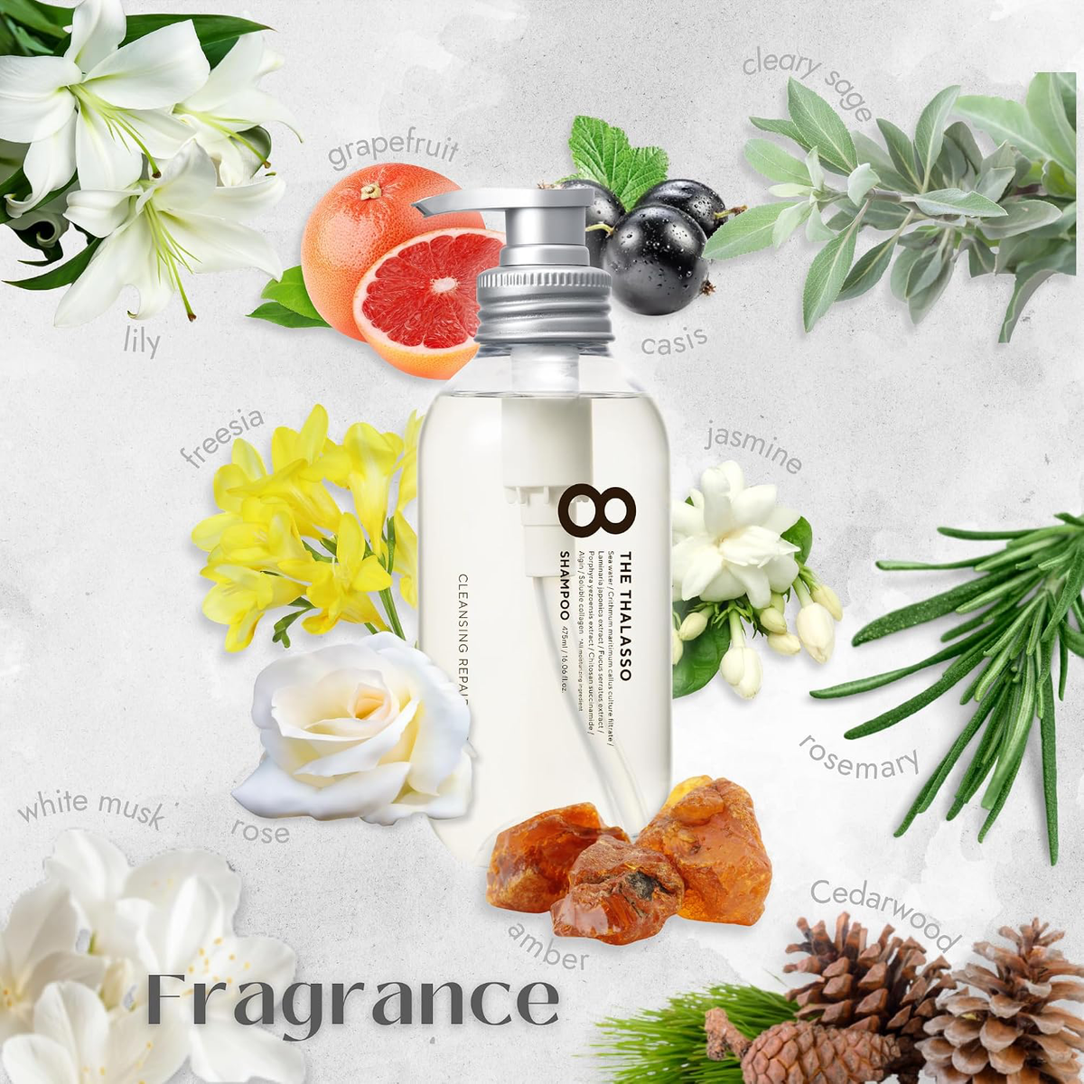 8 THE THALASSO - Cleansing Repair & Moist Shampoo 475ml.
