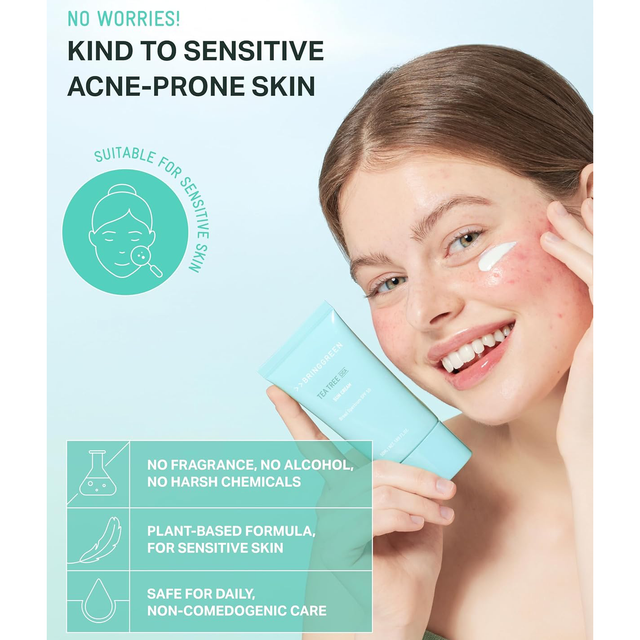 Bringgreen - Tea Tree Cica Fresh Sun Cream SPF+ PA++++ 50ml.