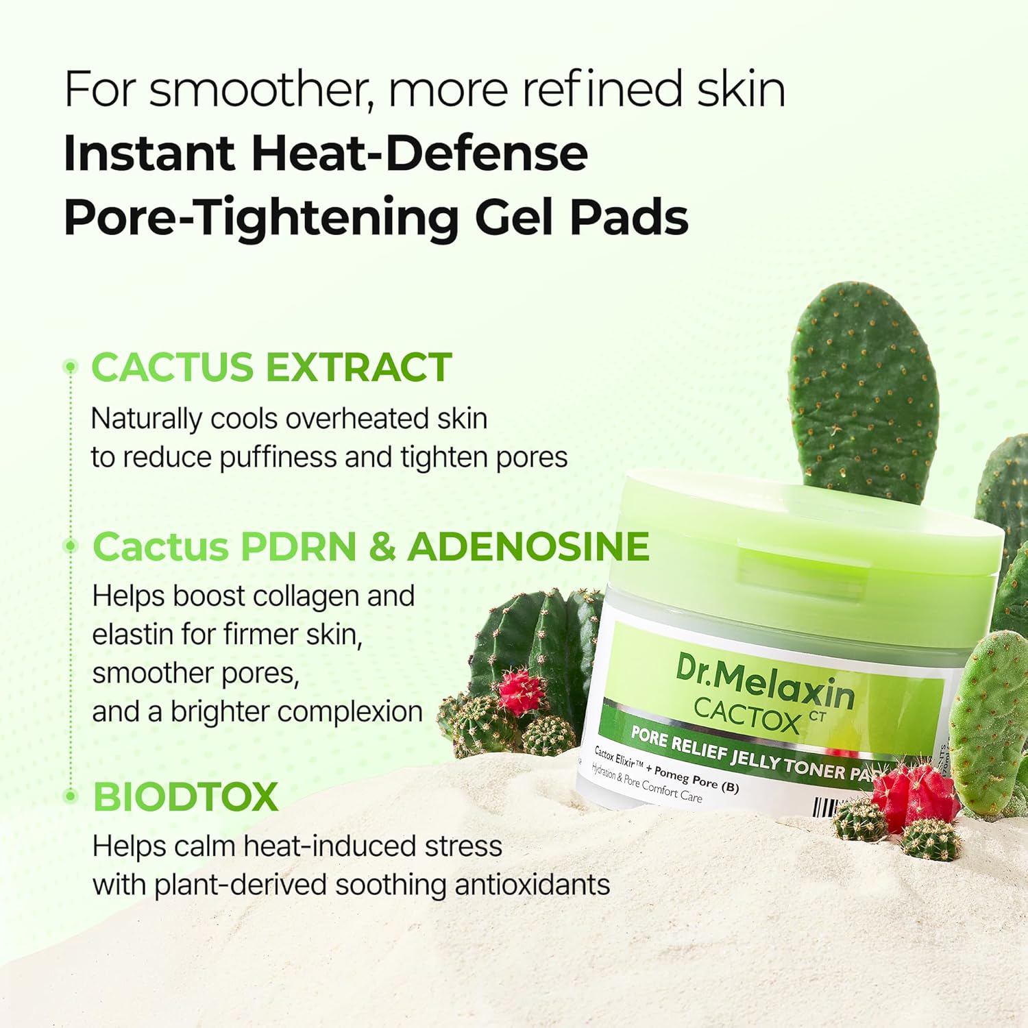 Dr.Melaxin - Cactox Pore Relief Jelly Toner Pad