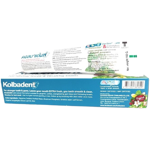 Kolbadent - Pure Herbal Extract Toothpaste 160g.