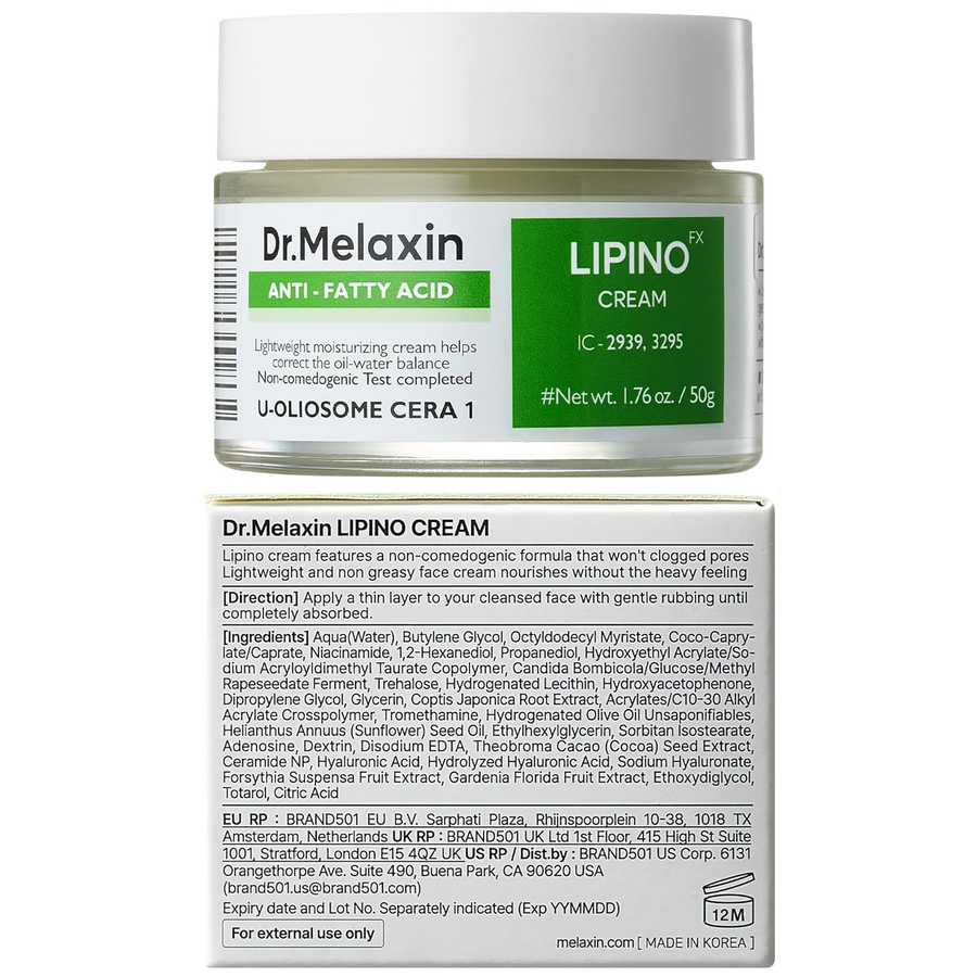 Dr.Melaxin - Lipino FX ti-Fatty Acid Noncomedo Cream 50ml.