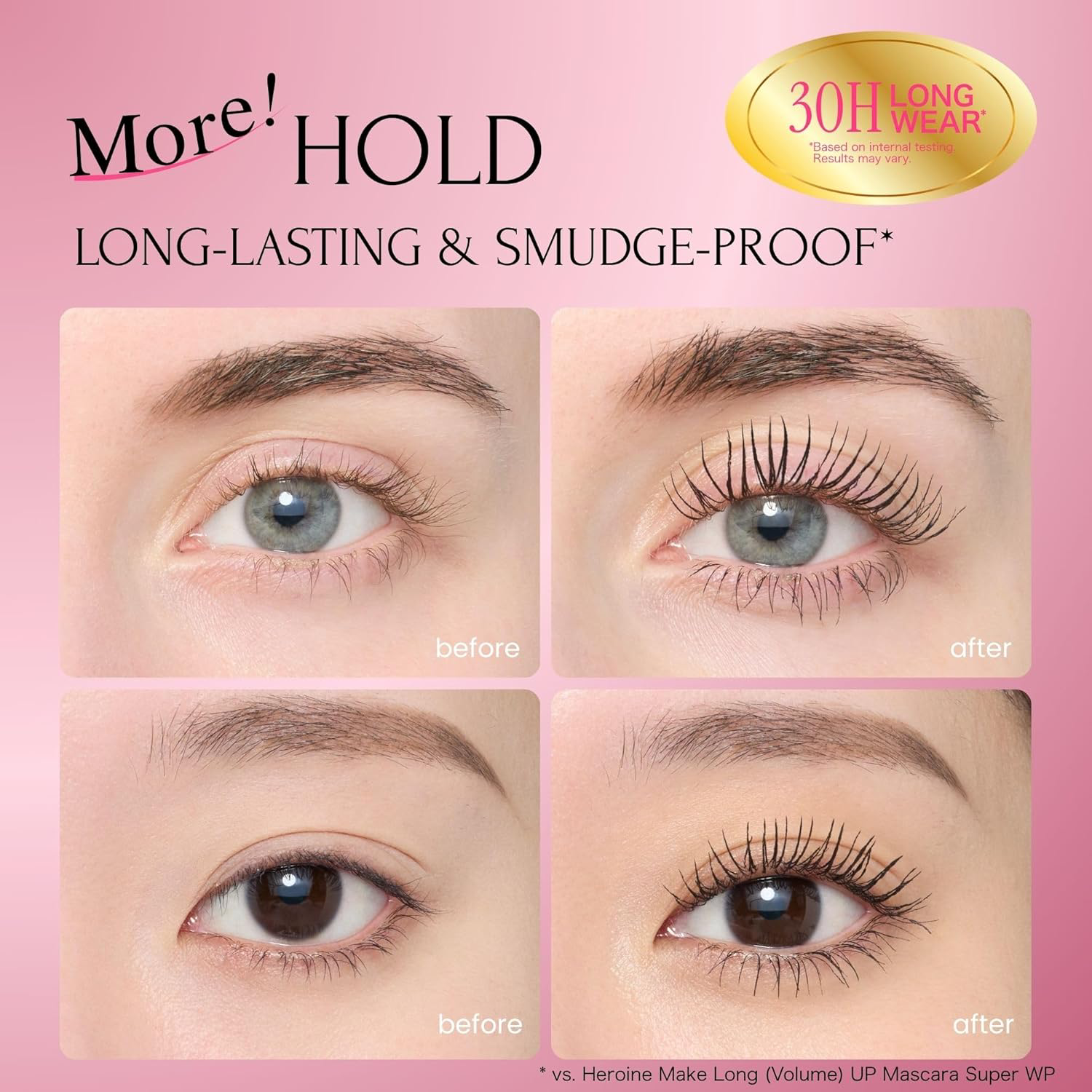 Kiss Me - Heroine Make Long Up Mascara Super Waterproof N #01 6g.