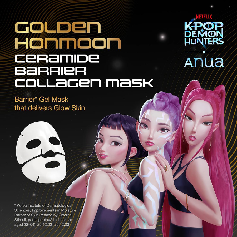 Anua - Kpop Demon Hunters Ceramide Barrier Collagen Mask 29g. (Pack of 3)