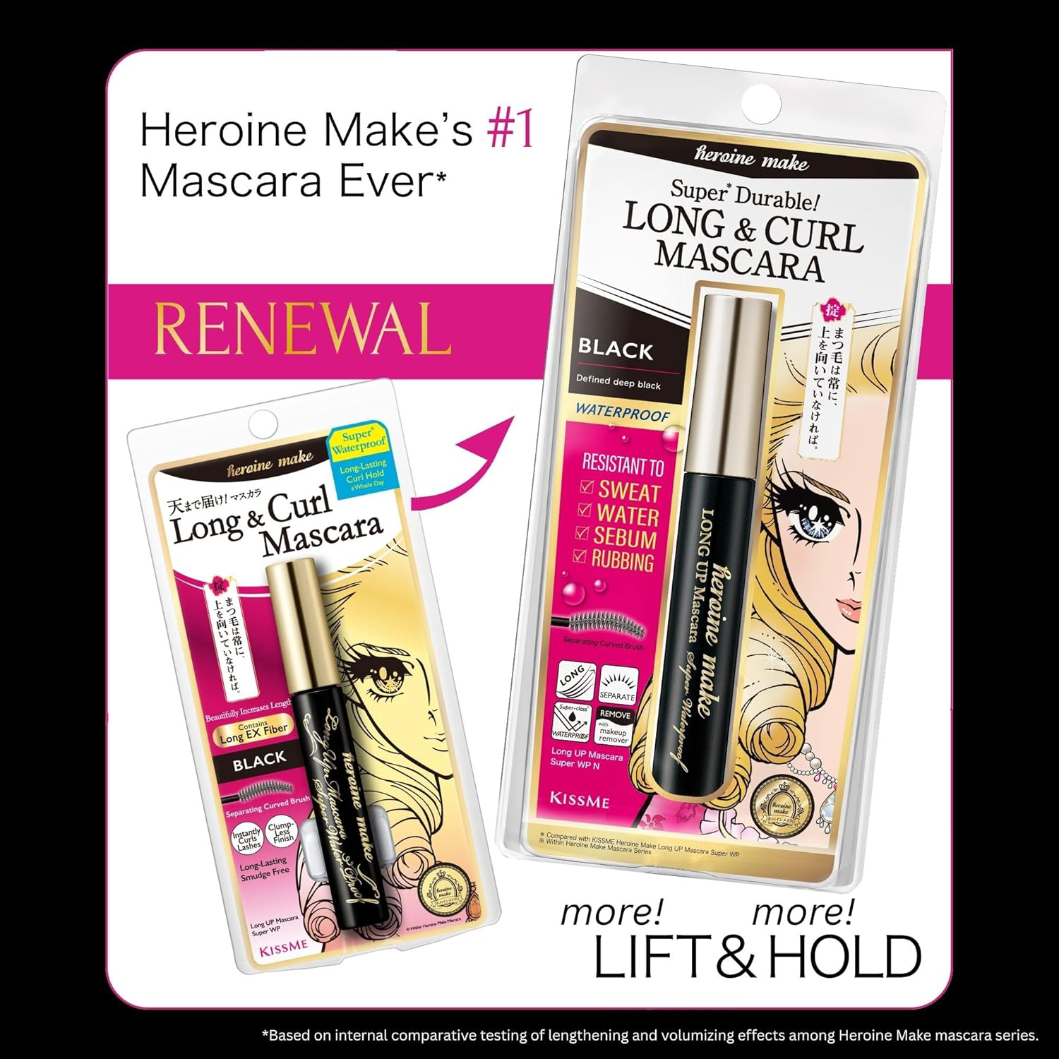 Kiss Me - Heroine Make Long Up Mascara Super Waterproof N #01 6g.
