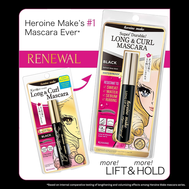 Kiss Me - Heroine Make Long Up Mascara Super Waterproof N #01 6g.