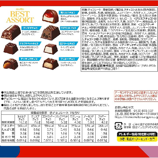 Meito - Best Assort Chocolate 122g.