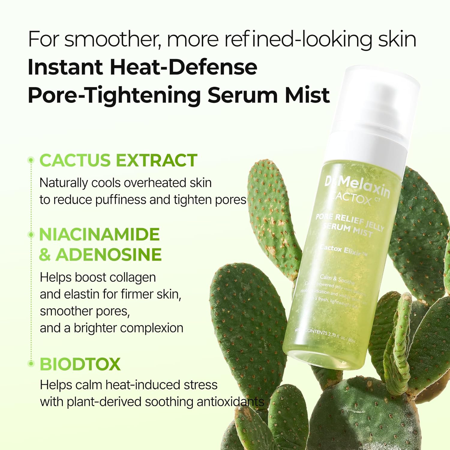 Dr.Melaxin - Cactox Pore Relief Jelly Serum Mist 80ml.