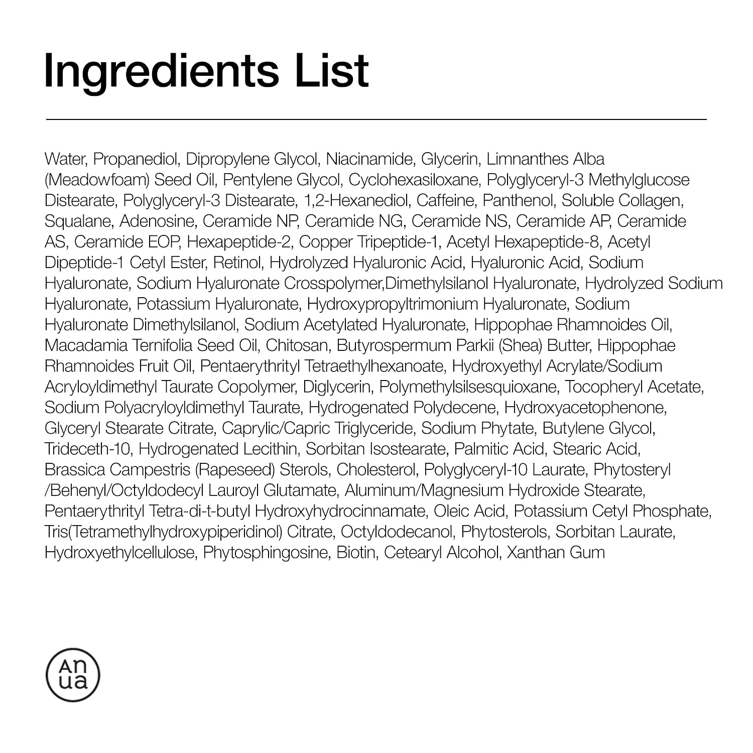 Anua - Retinol 0.1 Caffeine Revitalizing Eye Cream 30g.