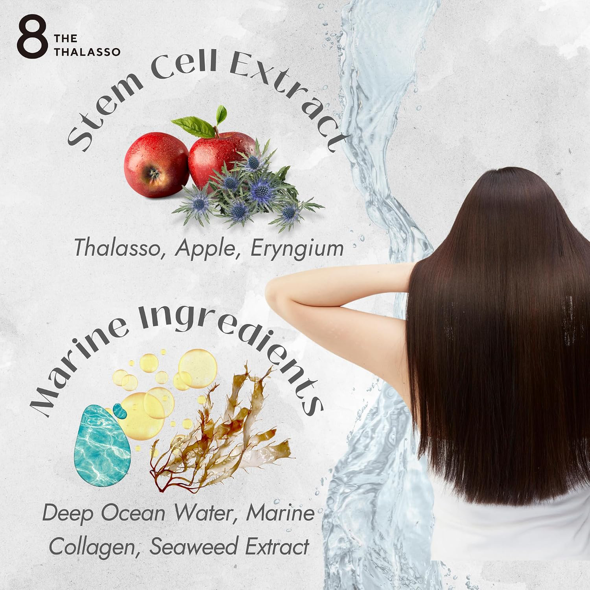 8 THE THALASSO - Cleansing Repair & Moist Shampoo 475ml.
