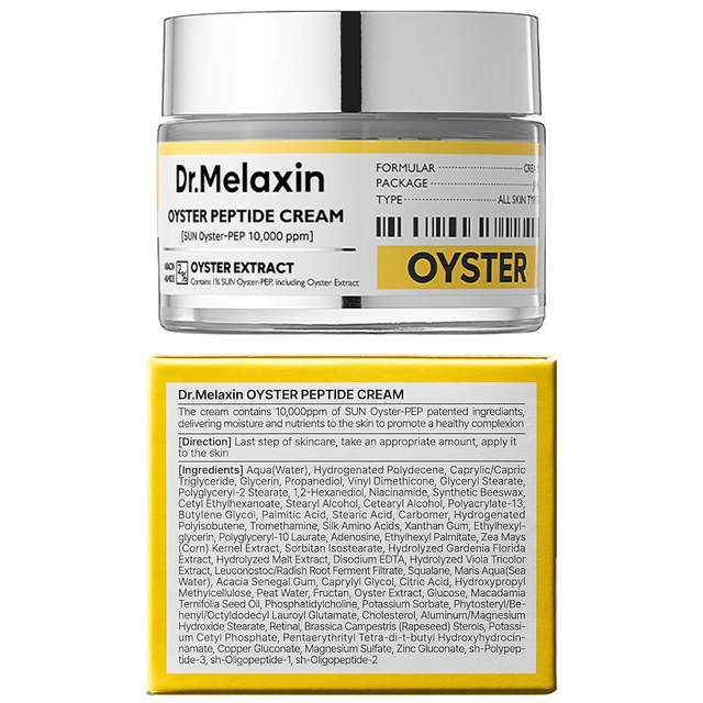 Dr.Melaxin - Oyster Pep-3 Renewal Cream with Silk Amino Acids, Retinal and Sea Water 50ml.