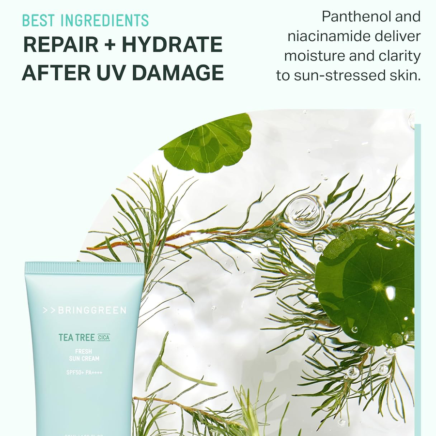 Bringgreen - Tea Tree Cica Fresh Sun Cream SPF+ PA++++ 50ml.