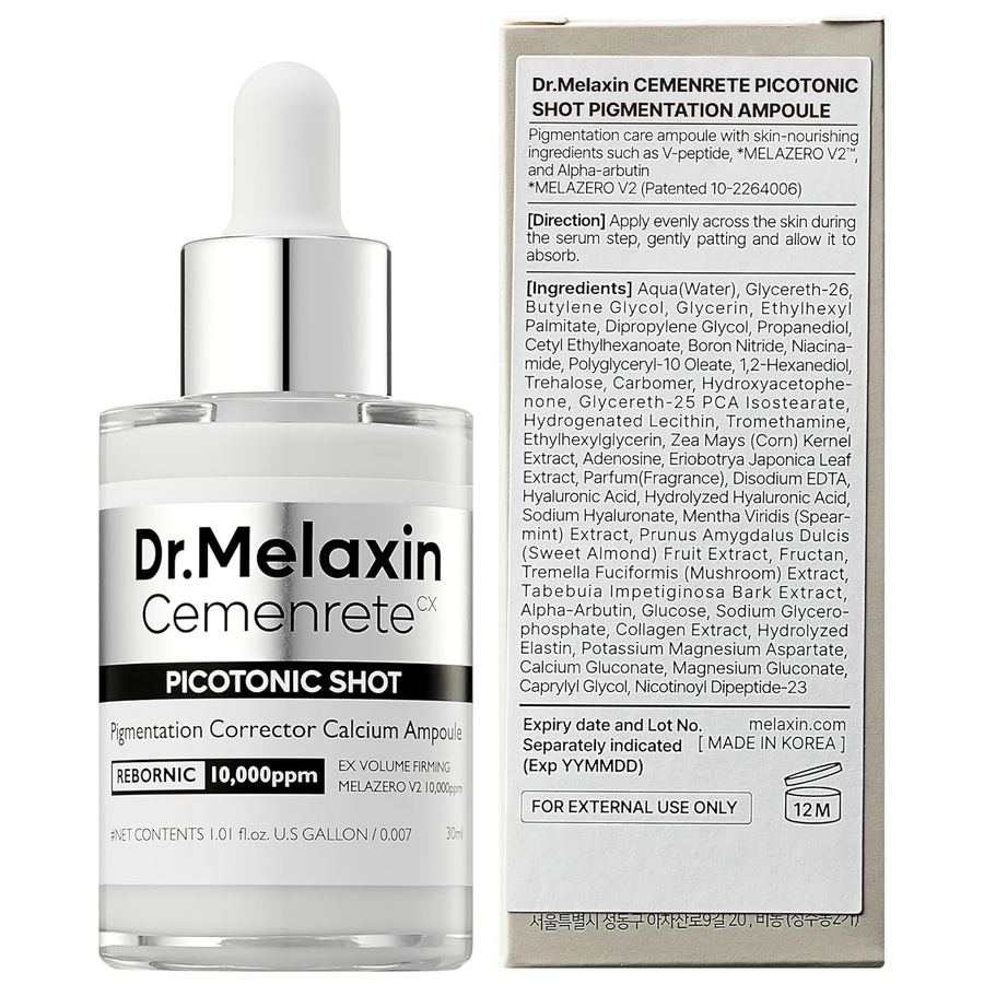 Dr.Melaxin - Cemenrete Picotonic Shot Pigmentation Corrector Calcium Ampoule 30ml.
