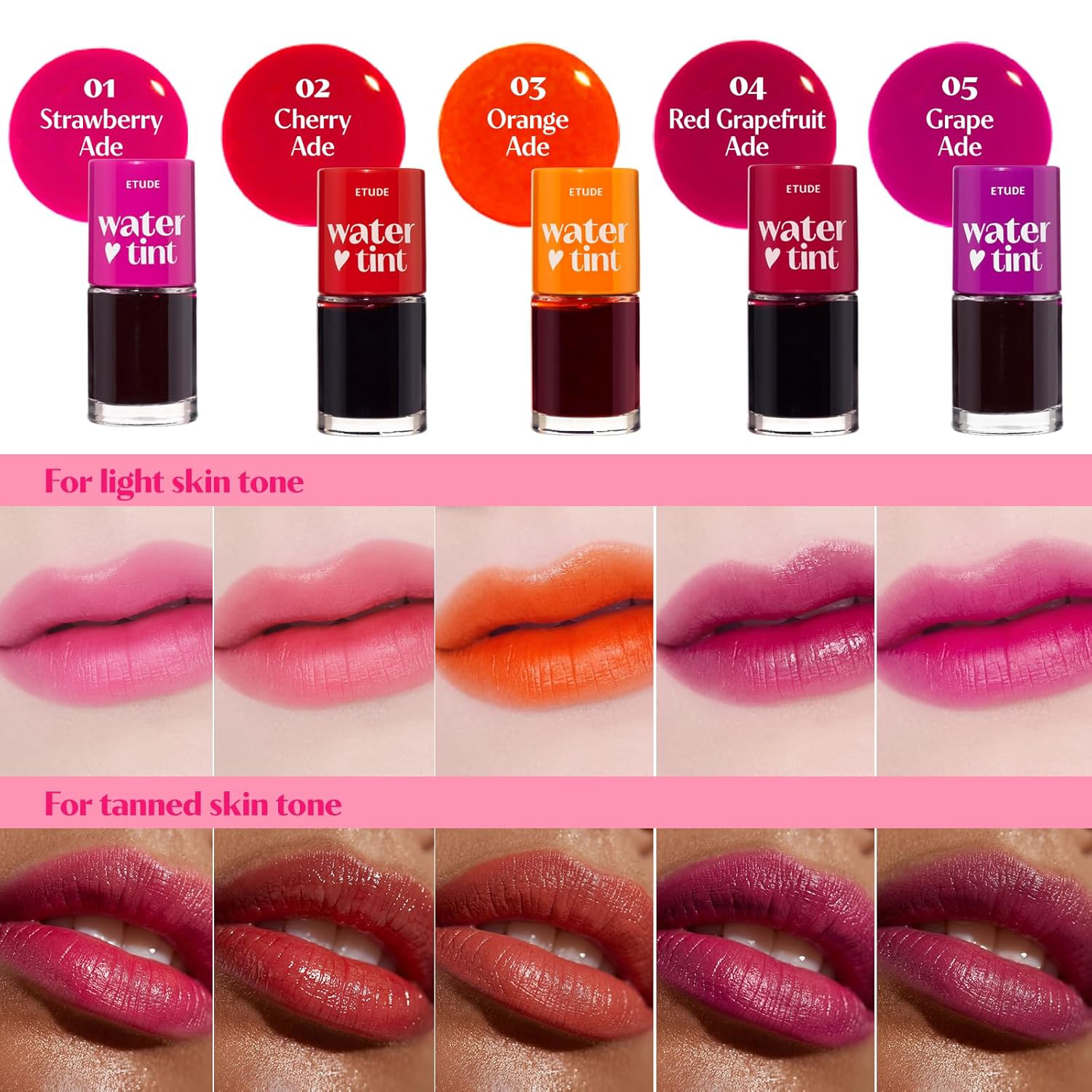 Etude - Dear Darling Water Tint #02 Cherry Ade 9g.
