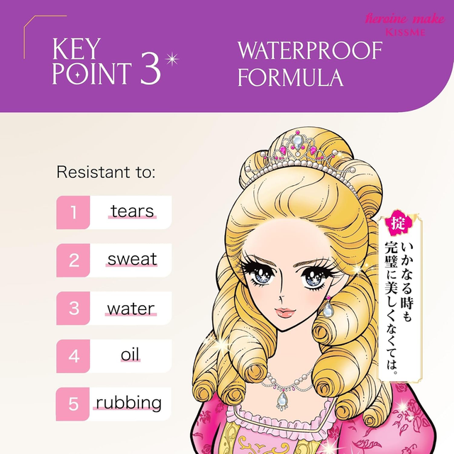 Kiss Me - Heroine Make Volume Up Mascara Super Waterproof #01 Jet Black 6g.