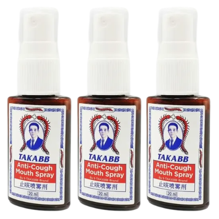 Takabb - Anti-Cough Mouth Spray 20ml. (Pack of 3)