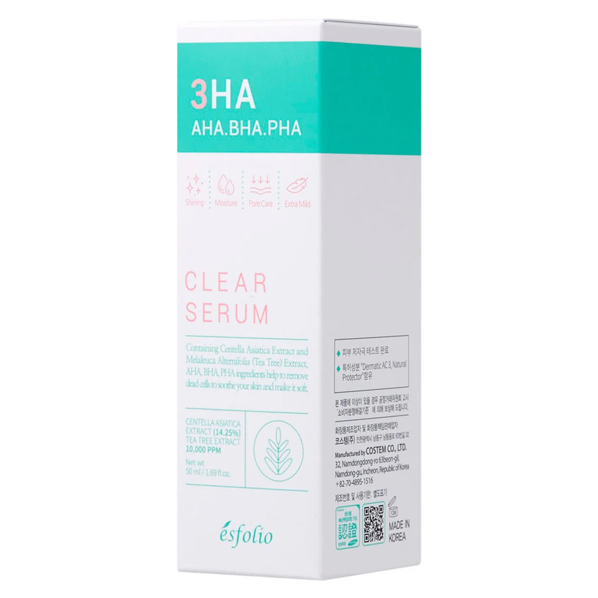 Esfolio - 3HA Clear Serum AHA BHA PHA 50ml.