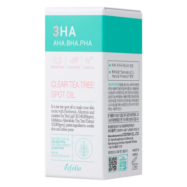 Esfolio - 3HA Clear Tea Tree Spot Oil 10ml.