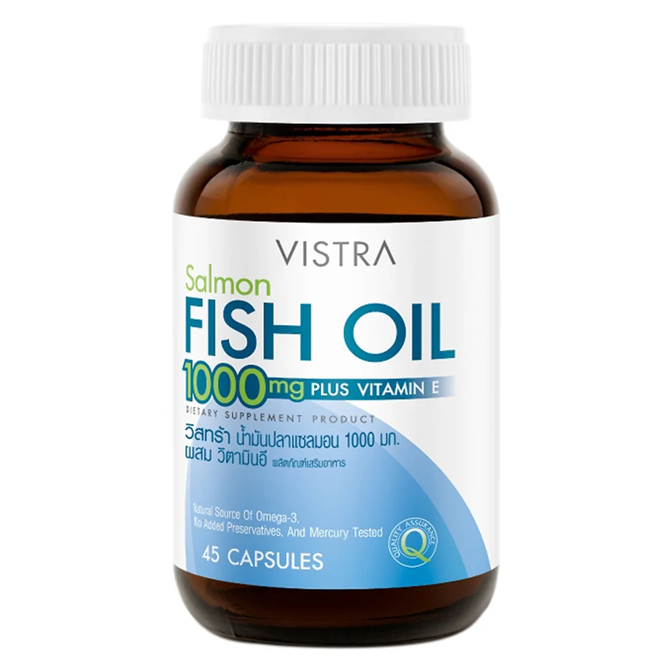 Vistra - Salmon Fish Oil 1000 mg. Plus Vitamin E (45 capsules)