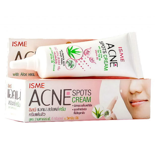 ISME - Acne Spots Cream with Aloevera, Tea Treeoil & VitaminB6 10g.